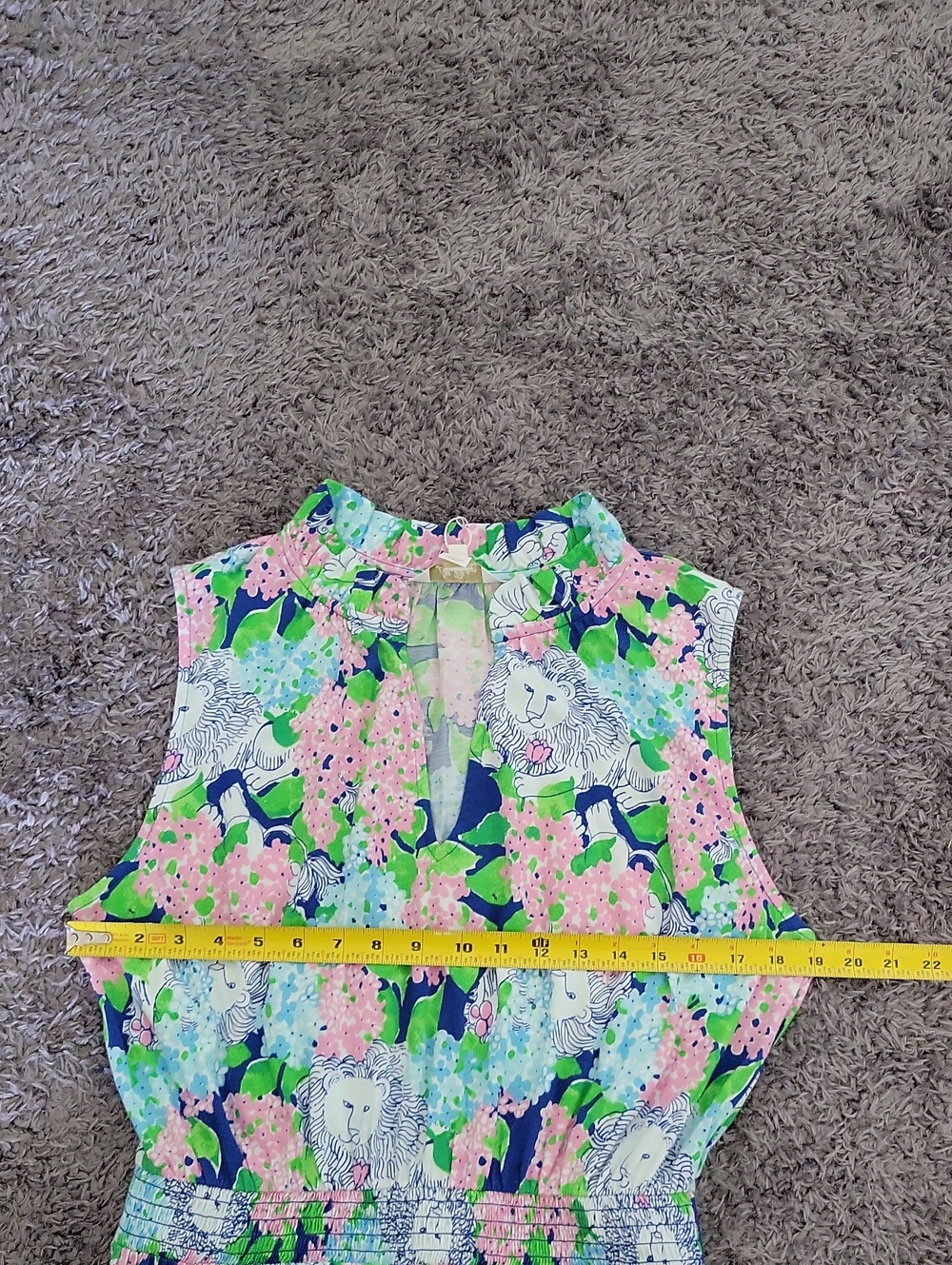 NEW LILLY PULITZER amiria maxi dress in lydia the lion XL - Picture 11 of 11